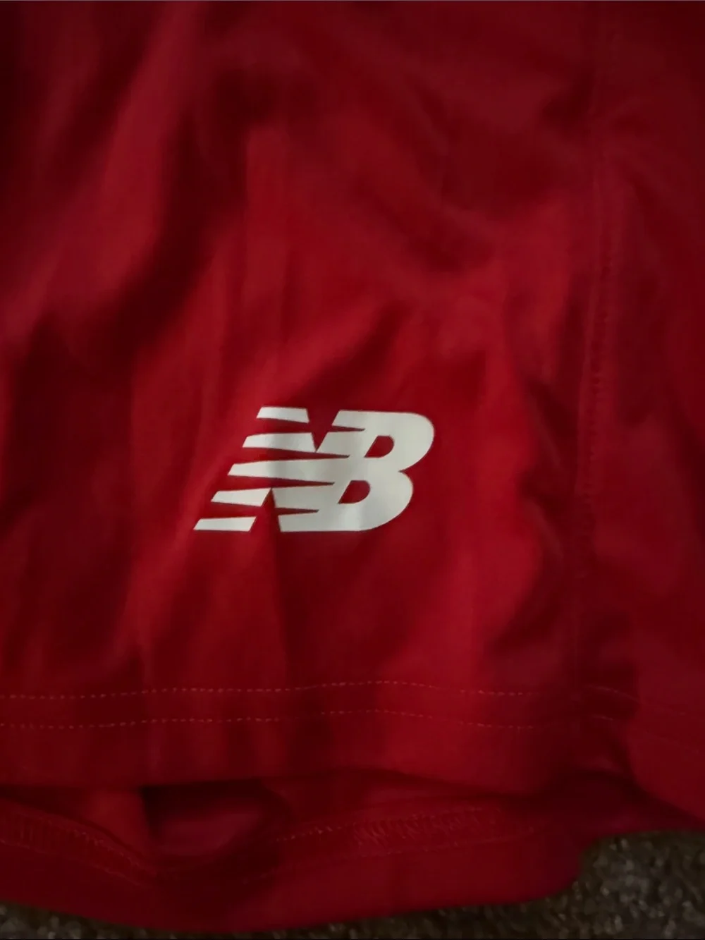 New Balance Men's Bright Red Athletic Shorts with USA LAX Crest